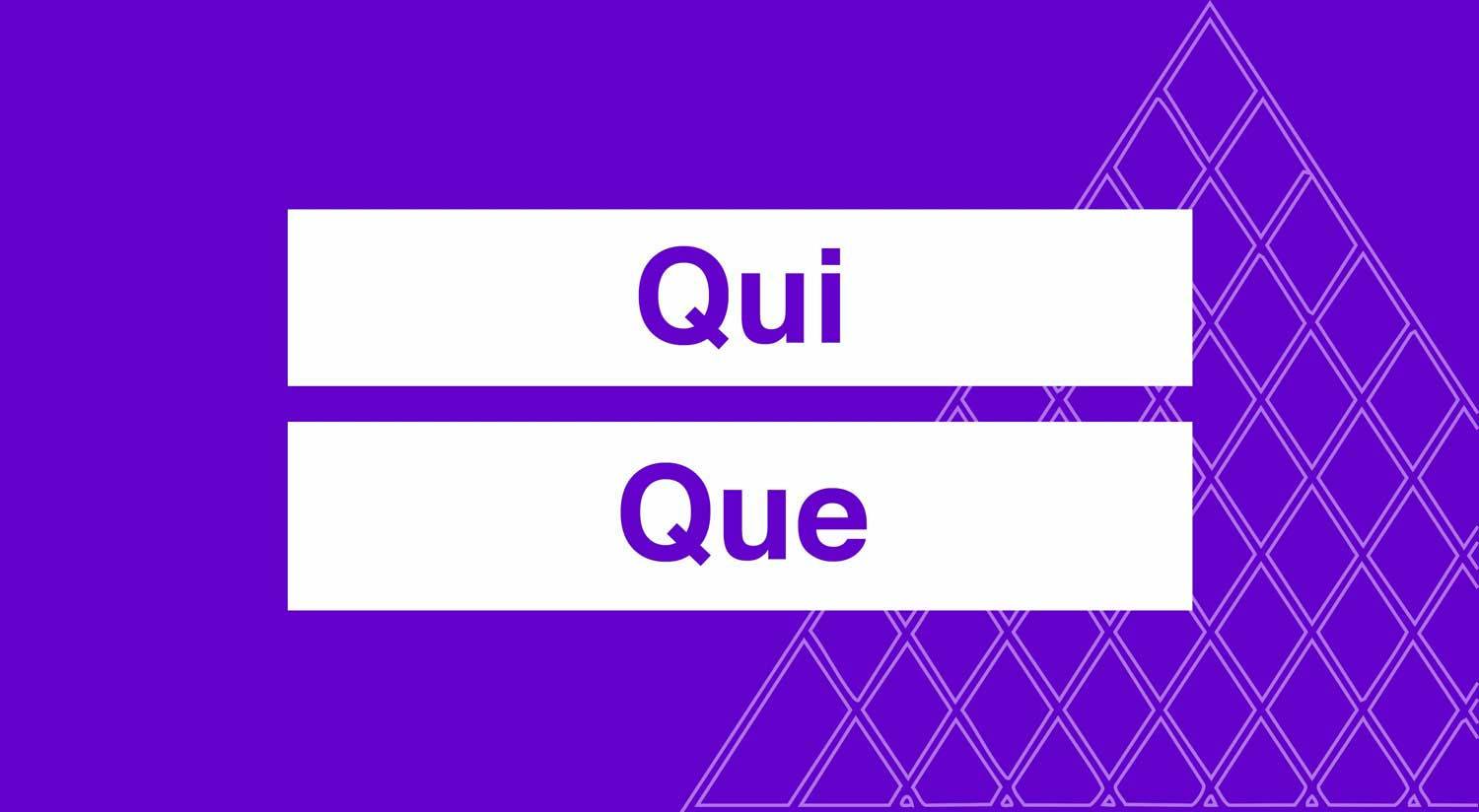 Pronoms relatifs Qui / Que